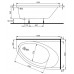 KOLO Elipso asymetrická vaňa 150 x 100 cm, pravá XWA0850000