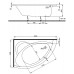 KOLO Neo Plus asymetrická vaňa 160 x 100 cm, ľavá XWA0761000