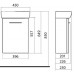 KOLO Nova Pro set umývadielko nábytkové 45 cm, ľavé, so skrinkou,sivý brest M39008000