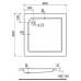 KOLO Standard Plus štvorcová sprchová vanička 90 x 90 cm XBK1590000