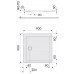 KOLO Terra štvorcová sprchovacia vanička 90 x 90 cm XBK1790000