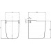 KOLO Style polostĺp pre umývadlá 50, 55, 60, 65 a 70 cm L27100000