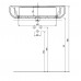 KOLO Cocktail umývadlo obdĺžnikových 65 cm, na dosku, s otvorom pre bat., Reflex L31666900