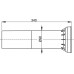 ALCAPLAST Prepojka k WC pre invalidov M148