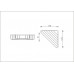 NIMCO drôtená rohová polička 175x175x51mm OP102N-26