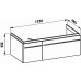 LAUFEN PALOMBA Skrinka pod umývadlo 1200, 2 zásuvky, Macassar, 4.2212.0.080.525.1