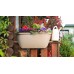 PLASTKON Balkónový kvetináč Balconia OVI na zábradlie 60 cm tyrkys