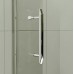 RONAL PLR Pur Light štvrťkruh s dvojkrídlov.dverami, 80cm, R50mm aluchr./číre PLR508005007