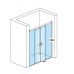 RONAL PLS2 Pur Light S posuvné dvere + stena 140 cm, vľavo, chróm/Mastercarré PLS2G1405030
