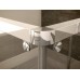 RONAL PLSE2 Pur Light S rohový vstup, 75cm, ľavý, biela / sklo číre PLSE2G0750407