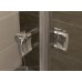 RONAL PLSE2 Pur Light S rohový vstup, 75cm, ľavý, biela / sklo číre PLSE2G0750407