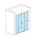 RONAL PLS2 Pur Light S posuvné dvere + stena 120 cm, vpravo, chróm/sklo línie PLS2D1205051