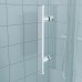 RONAL PUR52 Pur dvojkrídlové dvere pre päťuholník, <2m, chróm / čierne PUR52SM21055