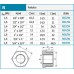 NOVASERVIS Redukcia mosadz 1 "X 1/2" R06ZW