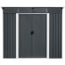Riwall PRO RMSP 9x8 Anthracite LUX - záhradný domček kovový 2,4 x 2,8 m T-PS0908-A