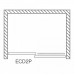 ROLTECHNIK Sprchové dvere posuvné ECD2L/1300 brillant/transparent 564-130000L-00-02