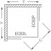 ROLTECHNIK Sprchové dvere posuvné ECS2P/1200 čierny elox/transparent 560-120000P-05-02
