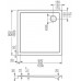 ROLTECHNIK Štvorcová sprchová vanička FLAT KVADRO/900 8000119