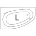 ROLTECHNIK Asymetrická rohová vaňa ISABELLA NEO (L) - 1700x1100 9700000
