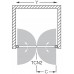 ROLTECHNIK Sprchové dvere dvojkrídlové TCN2/1100 brillant/intimglass 731-1100000-00-20