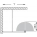 ROLTECHNIK Pevná bočná stena s krídlovými sklopnými dverami TCW1/800 brillant/transparent