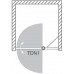 ROLTECHNIK Sprchové dvere jednokrídlové TDN1/800 striebro/transparent 726-8000000-01-02