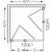 ROLTECHNIK Sprchové dvere zlamovacie TZOP1/900 brillant/transparent 737-900000P-00-02