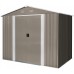 Riwall RMSA 6x8 Brown - záhradný domček kovový 2,4 x 1,7 m SD-X0608-H170C-B