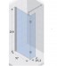 SCANDIC Sprchová zástena S 402 97x29,2x200cm
