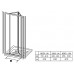 RAVAK SUPERNOVA SDZ3-90 sprchové dvere zalamovacie, white + transparent 02V70100Z1
