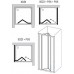 RAVAK SUPERNOVA SDZ3-90 sprchové dvere zalamovacie, white + transparent 02V70100Z1