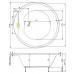 TEIKO Vaňa Space 175 kruhová 175 cm, akrylátová, biela V115175N04T01001
