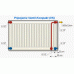 KORAD panelový radiátor typ 22VK 600 x 800, 22600800VK