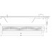 AQUALINE VENTO nerezový sprchový kanálik s roštom, 860x140 mm 2708-90