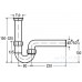 VIEGA Sifón drezový 6/4" x 50 bez ventilu 107888