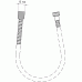 IDEAL Standard CERAWELL Metalflex sprchová hadica kovová 125cm A2403AA