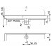 ACO ShowerDrain E žľab 700 mm, bez roštu, bočný odtok nízky 9010.55.78