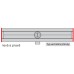 ACO ShowerDrain E žľab 1200 mm, bez roštu, zvislý odtok 9010.66.49