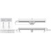 ACO ShowerDrain SE sprchovací žľab 700 mm 9010.76.75