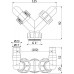 ALCAPLAST Dvojité kolienko G1"/ 17-23 P148