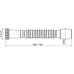 ALCAPLAST Flexi pripojenie 5/4 "x 40 mm A740