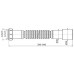 ALCAPLAST Flexi pripojenie 6/4 "s redukciou na 5/4" × 50/40 plast A793