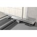 ALCAPLAST Flexible Podlahový žľab 850 mm pre perforovaný rošt k stene APZ4-850