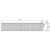ALCAPLAST Rošt pre drenážne žľab 100mm, nerez ADZ-R322