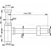 ALCAPLAST sifón umývadlový A401 32mm, DESIGN celekovový hranatý, chróm