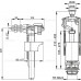 ALCAPLAST Splachovacia súprava so STOP tlačidlom SA2000 1/2"