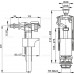 ALCAPLAST Splachovacia súprava so STOP tlačidlom SA2000 3 / 8 "