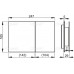 ALCAPLAST Flat Ovládacie tlačidlo AIR-INOX Air nerez