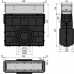 ALCAPLAST Venkovní žlabových vpusť štěrbinová s nástavcem 100 mm, nerez AVZ101R-R321R