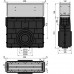 ALCAPLAST Venkovní žlabových vpusť štěrbinová s nástavcem 160 mm, nerez AVZ101R-R324R